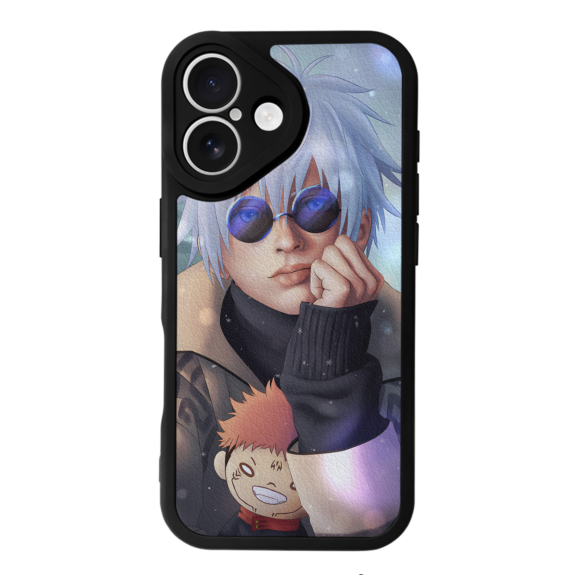 （画像用） 呪術廻戦 Jujutsu Kaisen 【iPhone 16シリーズ対応】シリコンスマホケース（レザー調） 材質：シリコン